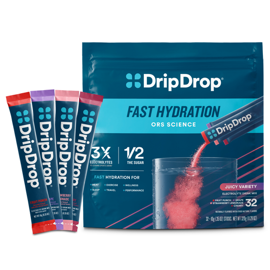 dripdrop-juicy-variety-pack-electrolyte-powder-8-oz-sticks-32-count-d3 Juicy_Variety_-_32ct_-_Transparent.png
