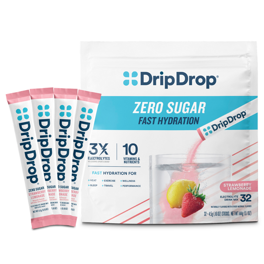 dripdrop-zero-sugar-strawberry-lemonade-electrolyte-powder-8-oz-sticks-32-count-f4 Zero_Strawberry_Lemonade_-_32ct_-_Transparent.png